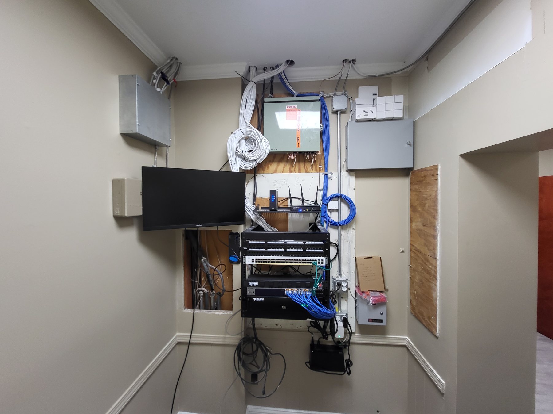 Network room buildout